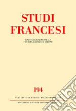 Studi francesi. Vol. 194: Baudelaire et son cénacle libro