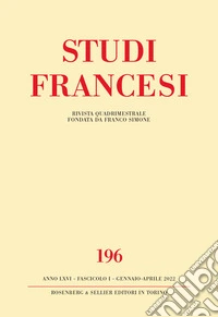 Studi francesi. Vol. 196