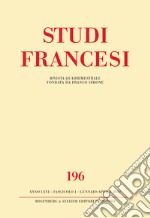 Studi francesi. Vol. 196 libro