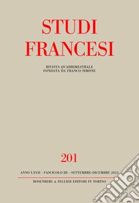 Studi francesi (2023). Vol. 201