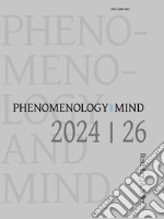 Phenomenology and mind. Ediz. inglese e tedesca (2024). Vol. 26 libro