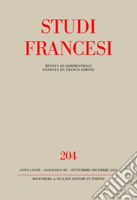 Studi Francesi. Vol. 204: In ricordo di Anna Maria Finoli (1923-2020) - Centenaire du "Manifeste du surréalisme" d'André Breton (1924-2024) libro