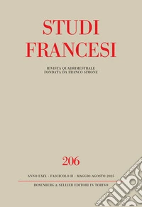 Studi francesi. Ediz. multilingue. Vol. 206: Reconstruire le passé: IA, philologie et imagerie au secours des manuscrits brûlés libro