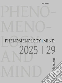 Phenomenology and mind (2025). Vol. 29: Exploring personal identity. Philosophical perspectives and insights from the arts libro