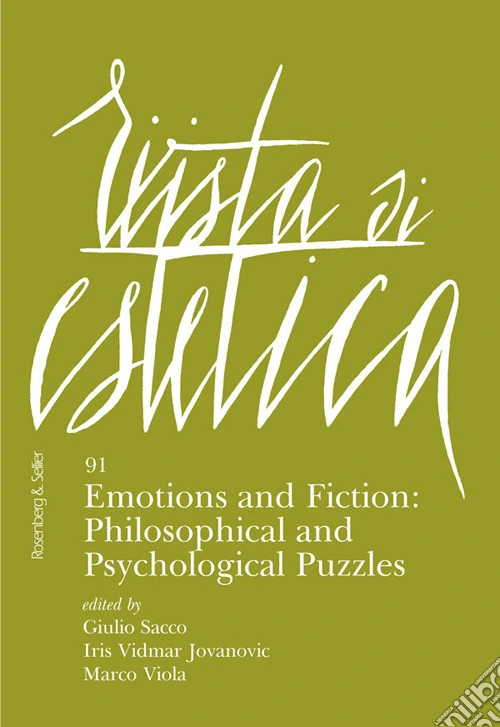 Rivista di estetica (2026). Vol. 91: Emotions and fiction: philosophical and psychological puzzles