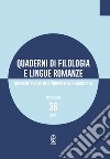 Quaderni di filologia e lingue romanze. Ricerche svolte nell'Università di Macerata (2021). Vol. 36 libro di Latini Mastrangelo G. (cur.) Pierdominici L. (cur.)