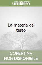 La materia del testo libro