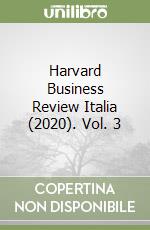 Harvard Business Review Italia (2020). Vol. 3 libro