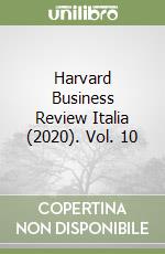 Harvard Business Review Italia (2020). Vol. 10 libro