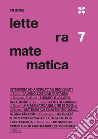 Nuova lettera matematica. Vol. 7
