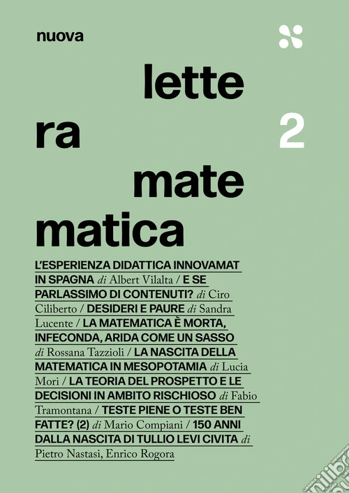 Nuova lettera matematica. Vol. 2
