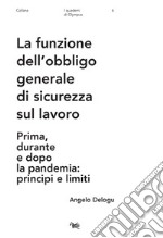 La funzione dell'obbligo generale di sicurezza sul lavoro. Prima, durante e dopo la pandemia: principi e limiti libro