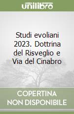 Studi evoliani 2023. Dottrina del Risveglio e Via del Cinabro libro