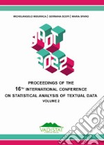 Proceedings of the 16th International Conference on statistical analysis of textual data. Vol. 2