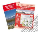 Monte Rosa. Ayas, Gressoney, Alagna Valsesia. Ediz. italiana, francese e inglese. Con Carta geografica ripiegata libro