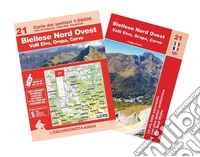 Biellese Nord Ovest, valli Elvo, Oropa, Cervo. Con mappa escursionistica 1:25000. Ediz. italiana, francese e inglese libro