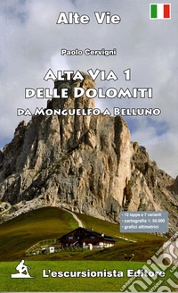 Alta via 1 delle Dolomiti. Da Monguelfo a Belluno libro