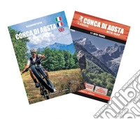 Conca di Aosta in mountain bike. Carta dei sentieri 1:25000. Con guida ai percorsi. Ediz. multilingue. Con Carta geografica ripiegata libro