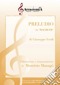 Preludio da «Macbeth». Partitura