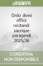 Ordo divini officii recitandi sacrique peragendi 2025/26 libro