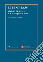 Rule of law. Cases, strategies, and interpretations libro