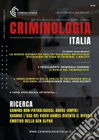 Criminologia Italia. Vol. 1 libro