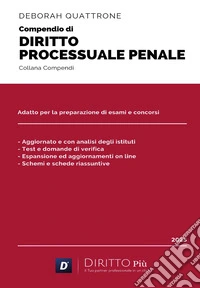 Compendio di diritto processuale penale libro