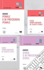 Kit codici: Codice penale e di procedura penale-Leggi complementari al Codice Penale-Codice civile e di procedura civile-Leggi complementari al Codice Civile libro