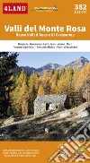 Valli del Monte Rosa. Basse Valli d'Ayas e di Gressoney 1:25.000 libro di 4LAND Srl