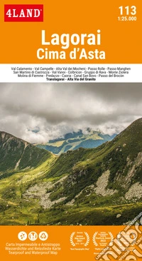 Lagorai. Cima d'Asta 1:25.000 libro