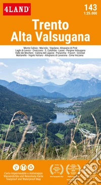 Trento. Alta Valsugana 1:25.000 libro