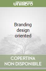 Branding design oriented libro