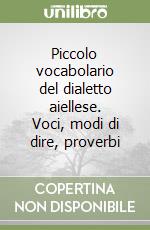 Piccolo vocabolario del dialetto aiellese. Voci, modi di dire, proverbi libro
