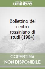 Bollettino del centro rossiniano di studi (1984) libro