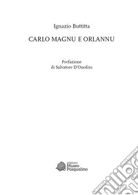 Carlo Magnu e Orlannu libro