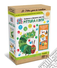 Coloro e decoro con la pittura a dita. I libri gioco del piccolo Bruco Maisazio. Ediz. a colori. Con 4 barattoli tempere a dita. Con 16 schede da decorare libro