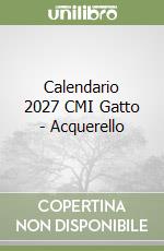 Calendario 2027 CMI Gatto - Acquerello