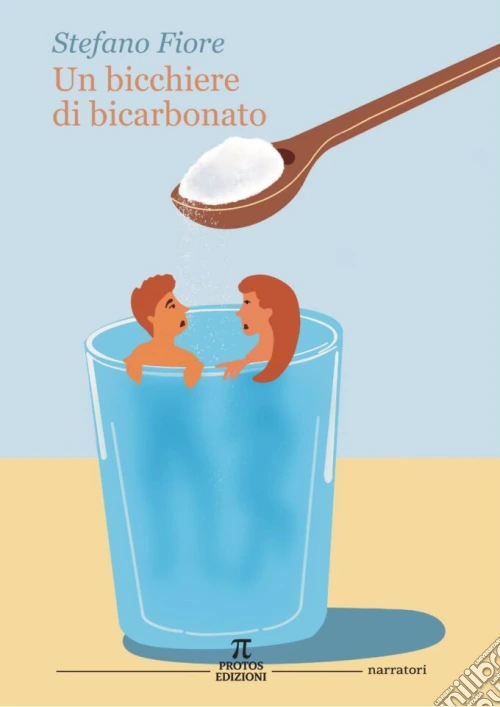 Un bicchiere di bicarbonato