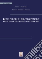 Dieci pareri di diritto penale per l'esame di abilitazione forense libro