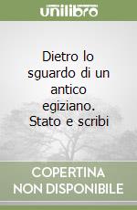 Dietro lo sguardo di un antico egiziano. Stato e scribi libro