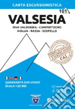 Valsesia sud-ovest. Riva Valdobbia, Campertogno, Mollia, Rassa, Scopello 1:25.000 libro