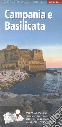 Carta stradale e turistica plastificata. Campania e Basilicata
