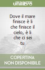 Dove il mare finisce è li che finisce il cielo, è li che ci sei tu libro