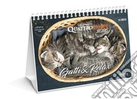 Gatti & relax. Calendario da tavolo 2026. 14 mesi libro