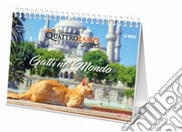 Gatti nel mondo. Calendario da tavolo 2026. 14 mesi libro