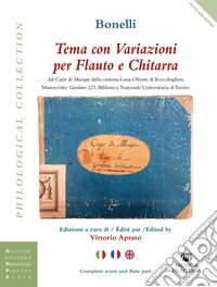 Tema con variazioni per flauto e chitarra. Partitura