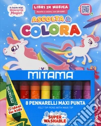 Il mondo degli unicorni magici. Ascolta  e colora. Ediz. illustrata. Con 8 pennarelli. Con playlist musicale libro
