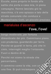 L'ove, l'ove! libro