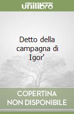 Detto della campagna di Igor' libro