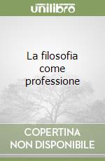La filosofia come professione